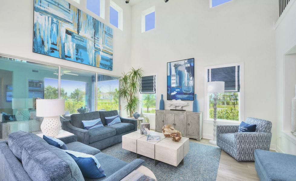Furnished interior view inside a new home in Persimmon Park, Wesley Chapel (Image 18).
