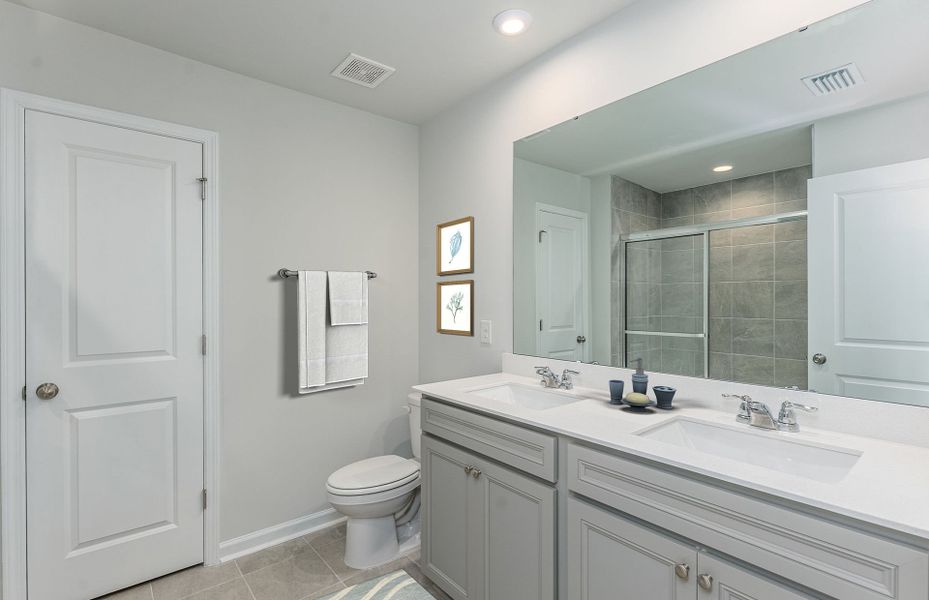 Owner's bath with walk-in shower