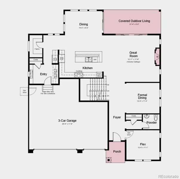 Additional highlights include: unfinished basement with plumbing rough-in, 8'x12' sliding glass door from great room to covered outdoor living, 8' doors on second level, enlarged shower at primary bath, additional sink in upstairs secondary bath, craftsman railing and spindles at stairs, white quartz countertops and white cabinets throughout.