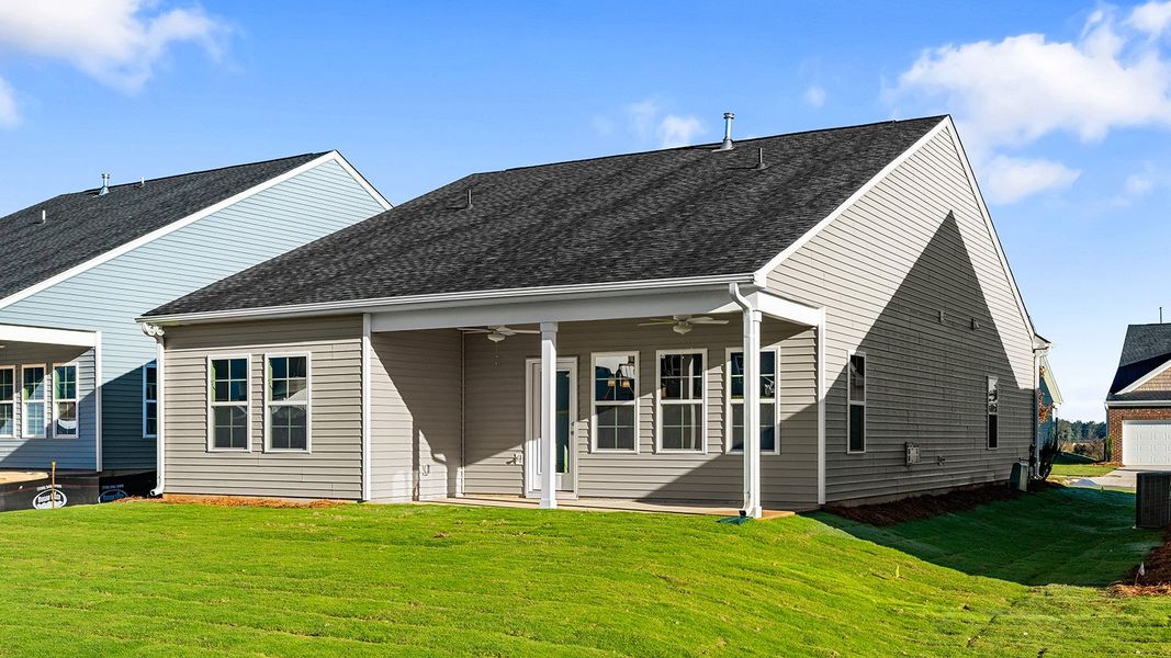 Exterior details and patio area of a home in Fieldstone, Lexington (Image 20).
