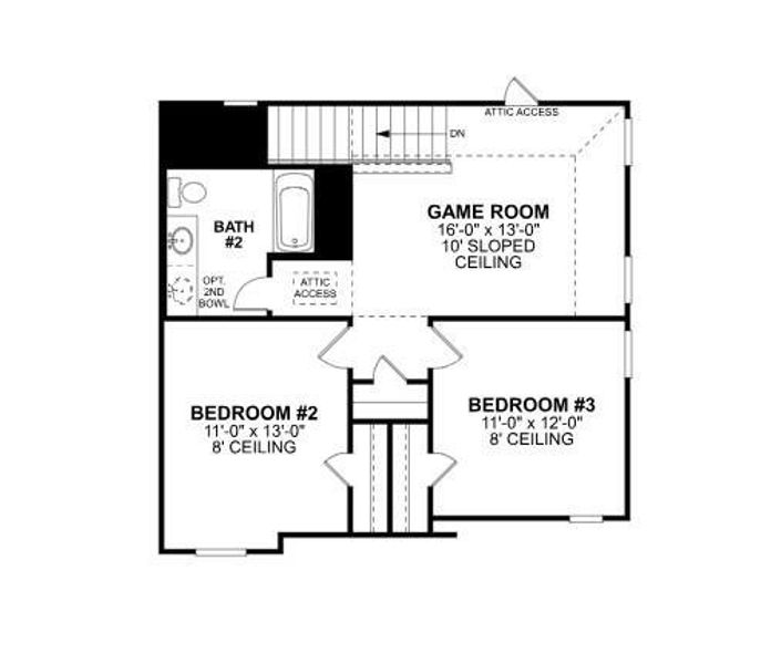 2D floor plan layout of this home in Summerview, Fulshear, TX (Image 5). 2D floor plan layout of this home in Summerview, Fulshear, TX (Image 5).
