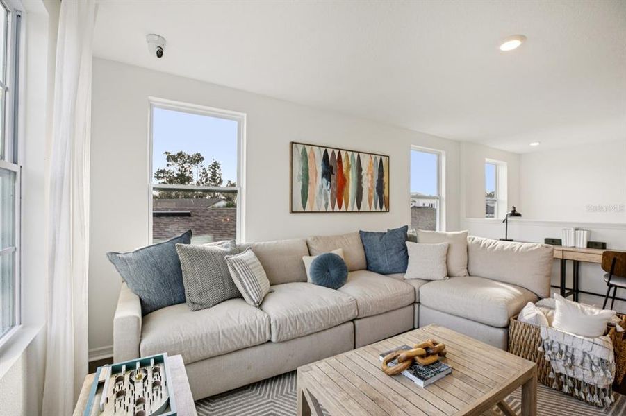 Furnished interior view inside a new home in Northlake Classical, Winter Garden (Image 15). Furnished interior view inside a new home in Northlake Classical, Winter Garden (Image 15).