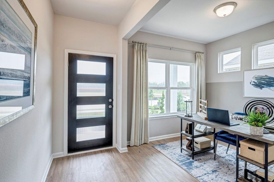 Photo shown is of a staged model home and should be used for illustration purposes only. Actual home features, finishes, color, upgrades and layout may vary. Furniture not included.