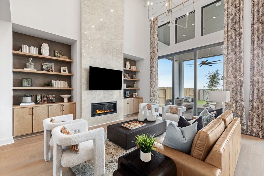 Representative Family Room - some options shown
