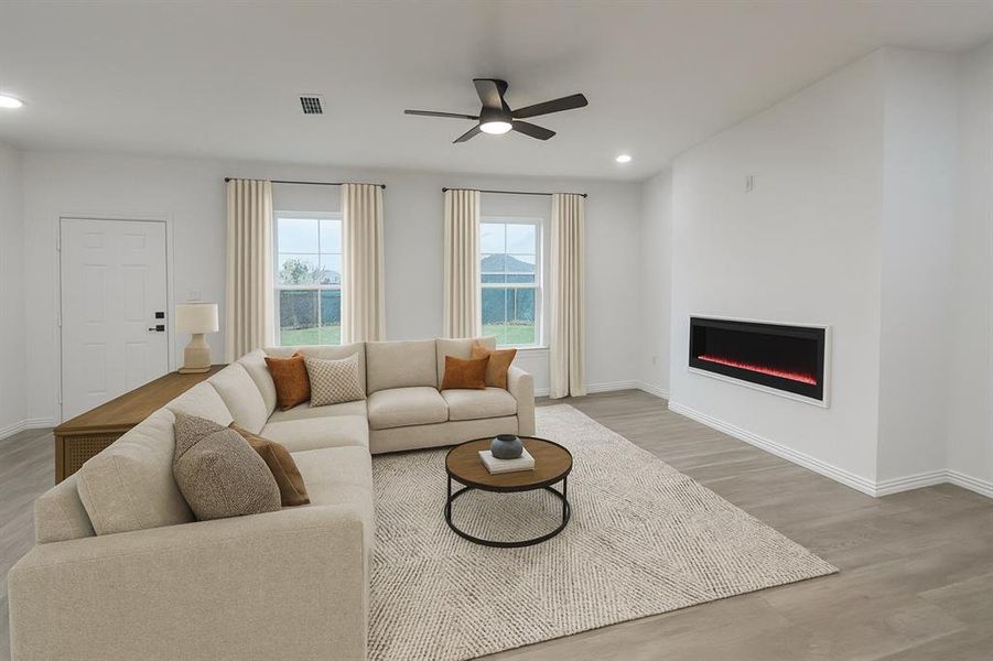 Furnished interior view inside a new home in , Gun Barrel City (Image 13). Furnished interior view inside a new home in , Gun Barrel City (Image 13).