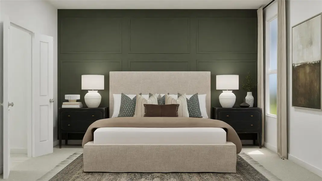 Furnished interior view inside a new home in Waterstone: Classic Collection, Kyle (Image 11).