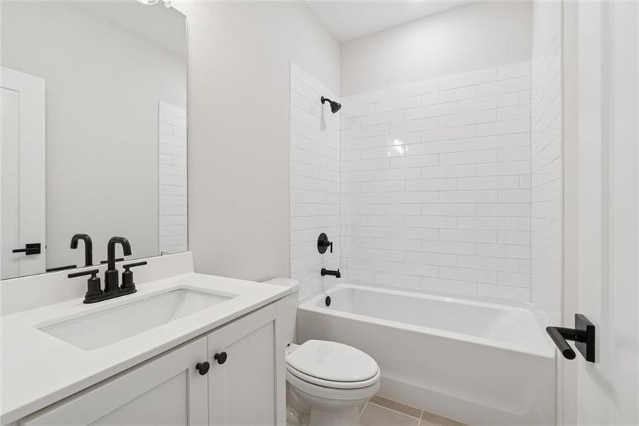 Furnished interior view inside a new home in Settingdown Farms, Cumming (Image 10).