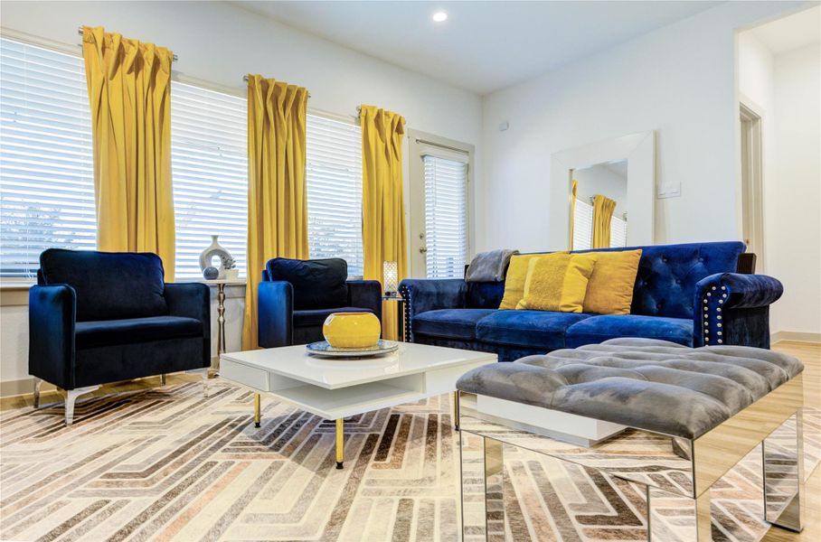 Furnished interior view inside a new home in Palm Royal Estates, Baytown (Image 11). Furnished interior view inside a new home in Palm Royal Estates, Baytown (Image 11).