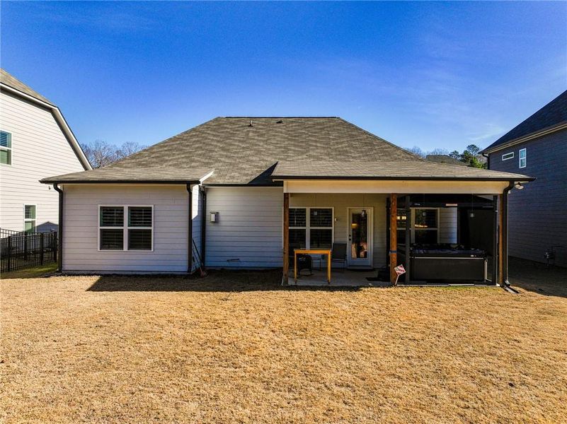Exterior details and patio area of a home in , Dawsonville (Image 27). Exterior details and patio area of a home in , Dawsonville (Image 27).
