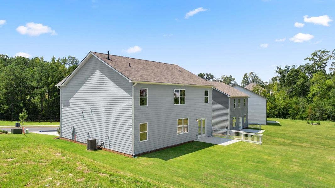 Representative exterior photo of a completed home built from the HAYDEN by D.R. Horton in Lost Creek, Dallas, GA (Image 28).