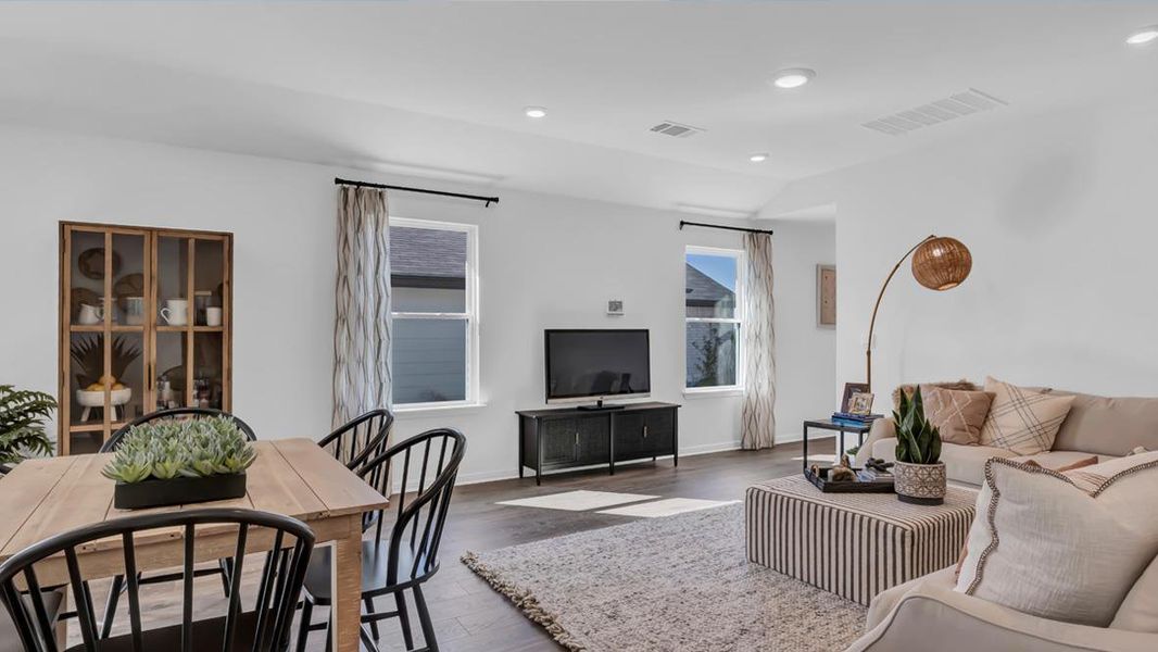 Furnished interior view inside a new home in Prairie Lakes, Buda (Image 12).