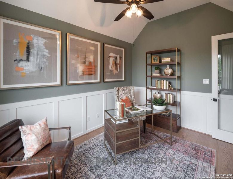 Furnished interior view inside a new home in Davis Ranch: 45ft. lots, San Antonio (Image 19).