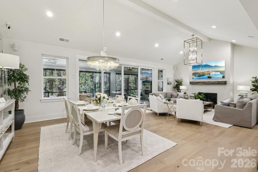Furnished interior view inside a new home in , Weddington (Image 34).