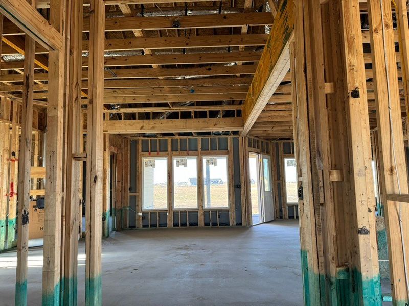 In-progress construction of a new home in Rocky Top, Krum, TX (Image 6).