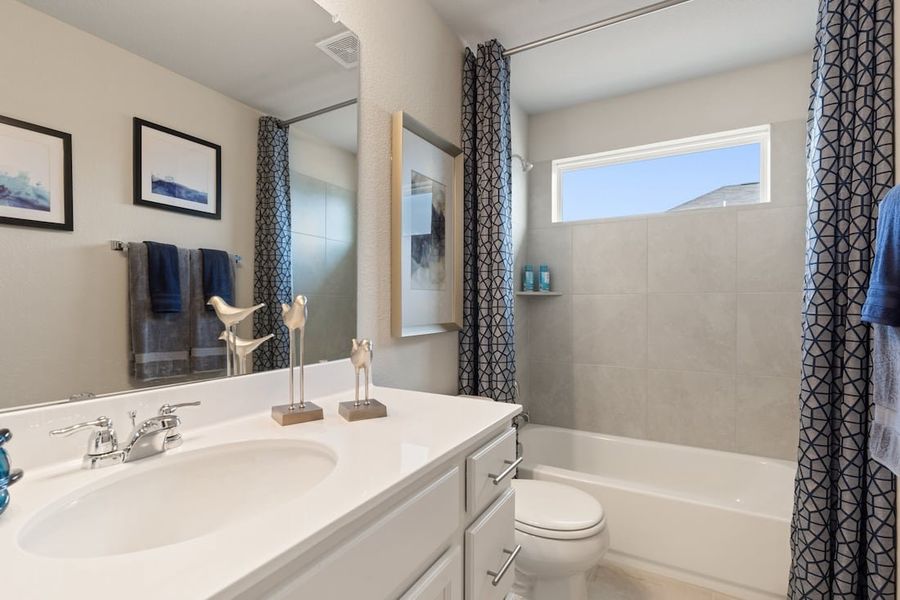 Furnished interior view inside a new home in Messinger Village, Austin (Image 10).