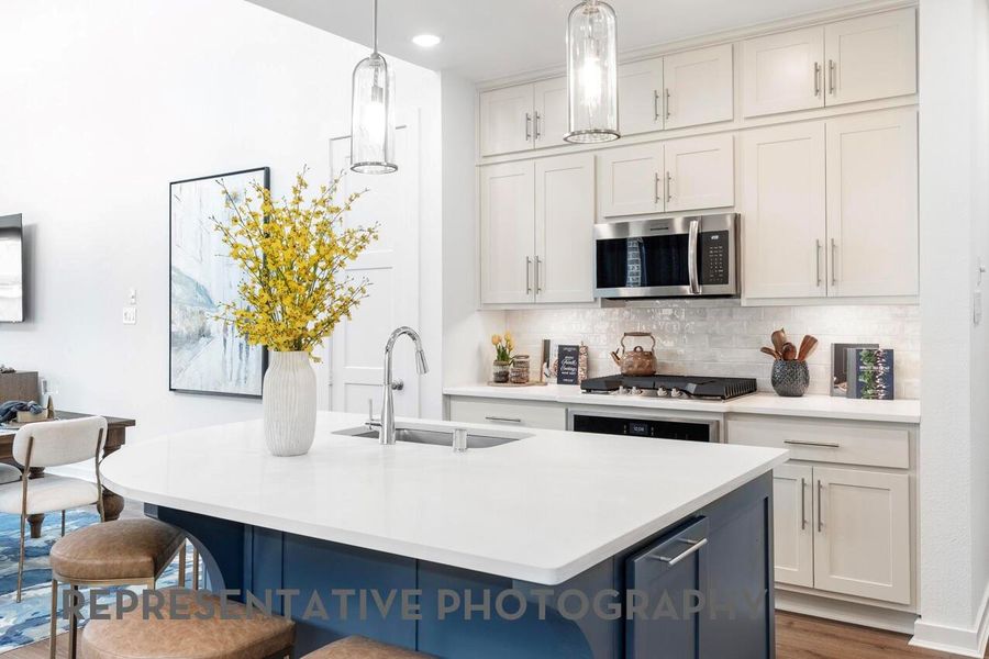 Furnished interior view inside a new home in Pomona, Manvel (Image 13).