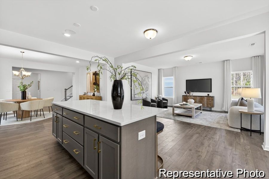 Furnished interior view inside a new home in Morgan Hills, Albemarle (Image 4).