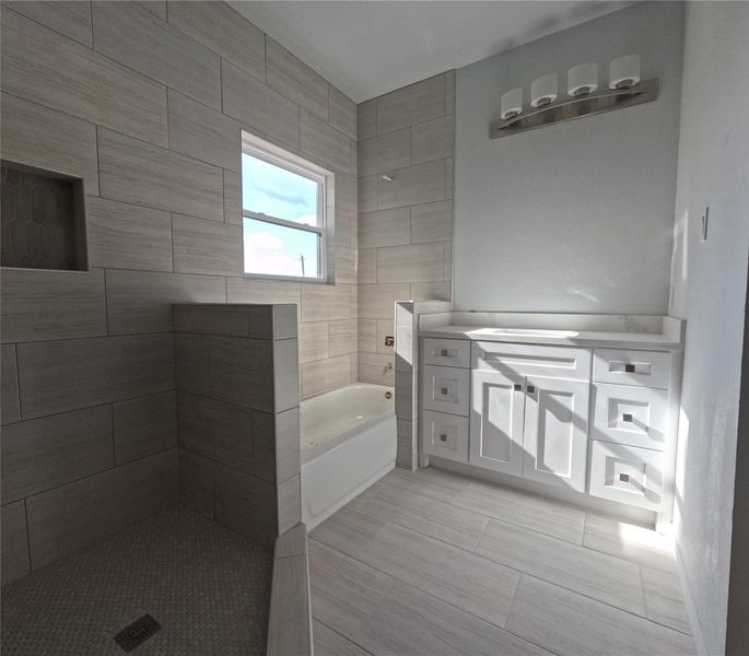 Primary Bathroom from doorway