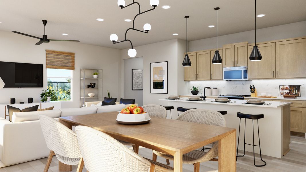 Representative furnished interior of a home built from the Longleaf by Risewell Homes in Country Club Estates, Palm Bay (Image 9).