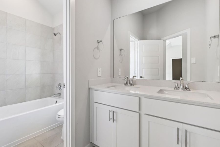 Photo is not of the actual home, but is an inspirational photo of builder’s model home and may depict options, furnishings, and/or decorator features that are not included