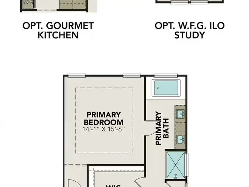 2D floor plan layout of this home in Horizon Pointe, Converse, TX (Image 4). 2D floor plan layout of this home in Horizon Pointe, Converse, TX (Image 4).