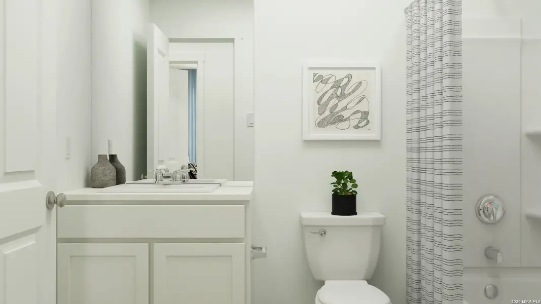 Furnished interior view inside a new home in Sapphire Grove, San Antonio (Image 13).