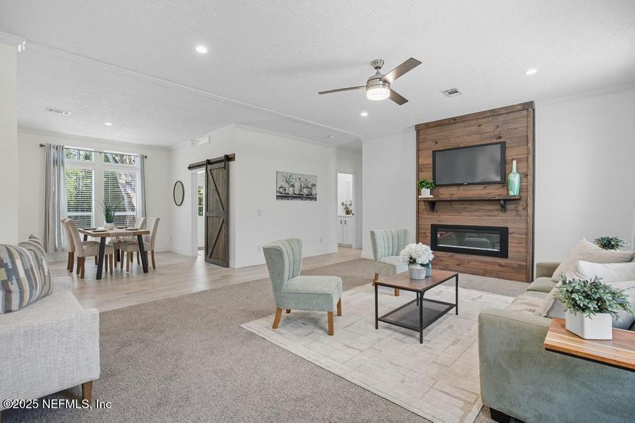 Furnished interior view inside a new home in , Macclenny (Image 29).