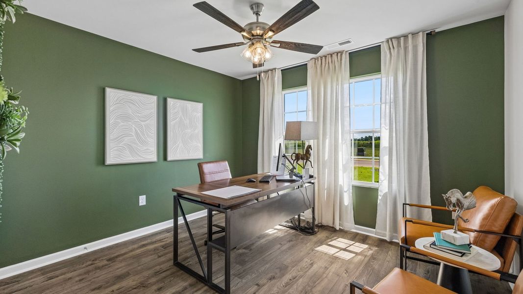 Representative furnished interior of a home built from the Aria by D.R. Horton in CDJ Farms, Portland (Image 10).
