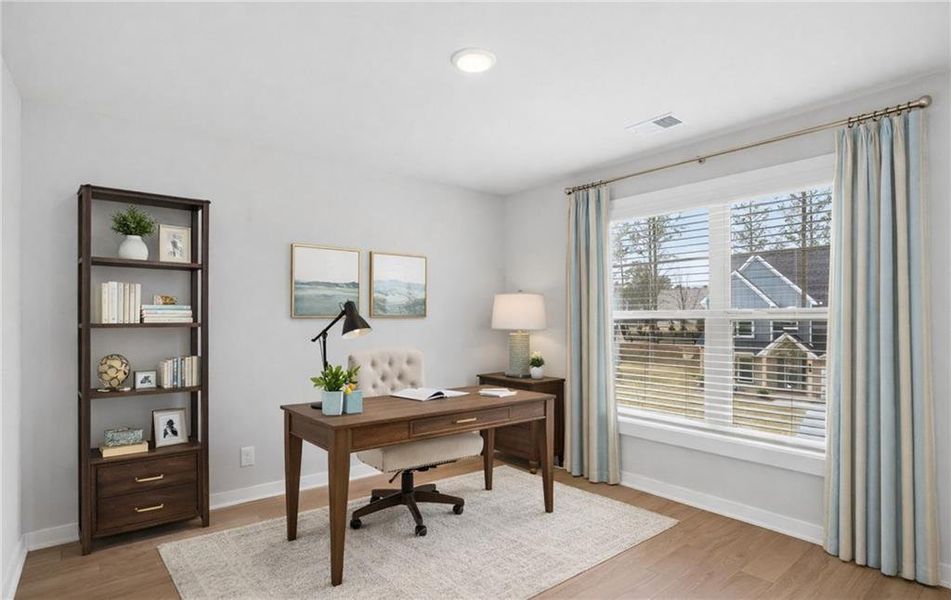 Furnished interior view inside a new home in , Stockbridge (Image 9).