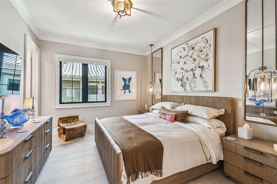 Furnished interior view inside a new home in , Tampa (Image 39).