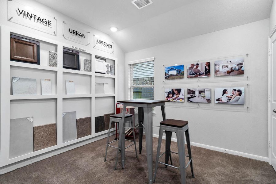 Perfect for guests or a quiet home office, this room features soft, plush carpeting, a single window providing natural light, and ample walk-in closet space. NOTE: This room will be converted from former model home to appropriate secondary bedroom.