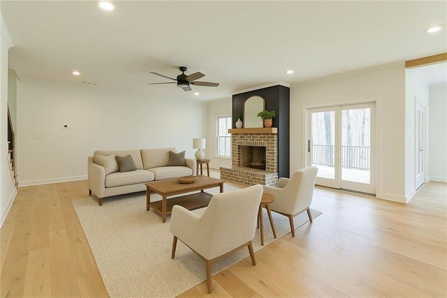Furnished interior view inside a new home in , Gainesville (Image 9).