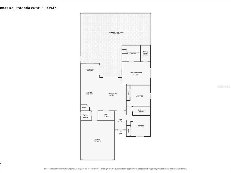 2D floor plan layout of this home in , Rotonda West, FL (Image 5).