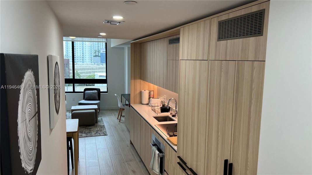 Furnished interior view inside a new home in , Miami (Image 8).