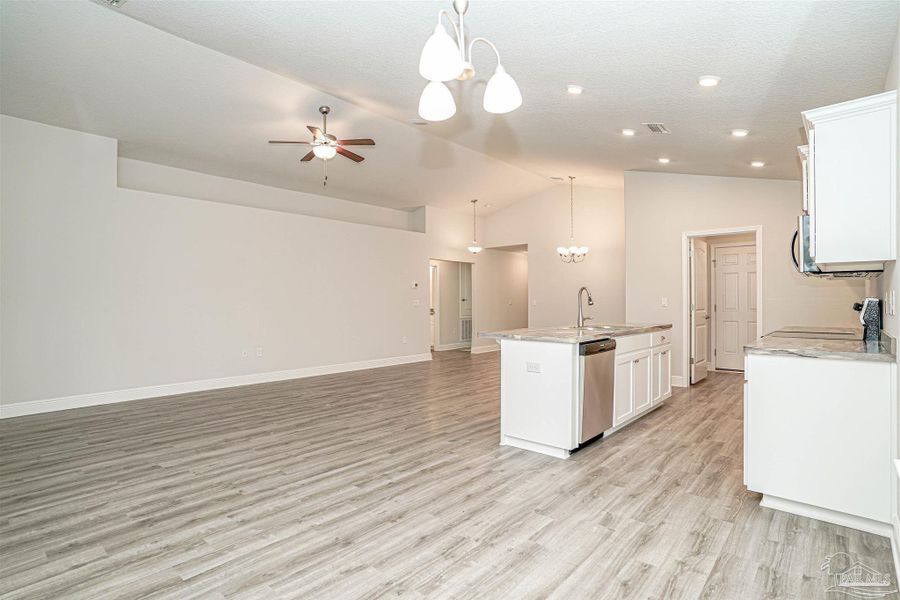 Spacious, unfurnished interior of a new home in Pine Top, Cantonment (Image 11). Spacious, unfurnished interior of a new home in Pine Top, Cantonment (Image 11).