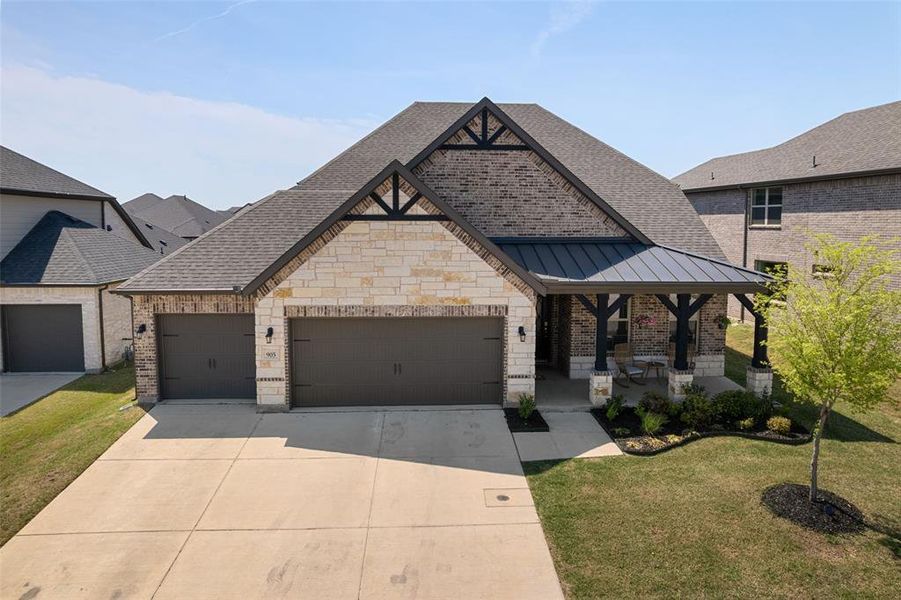 Front exterior of a new home in Whitewing Trails, Princeton, TX, highlighting curb appeal (Image 2). Front exterior of a new home in Whitewing Trails, Princeton, TX, highlighting curb appeal (Image 2).