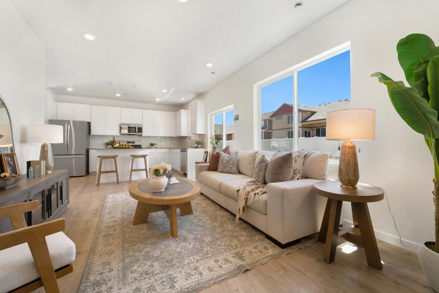 Furnished interior view inside a new home in Union Colony West, Greeley (Image 12).
