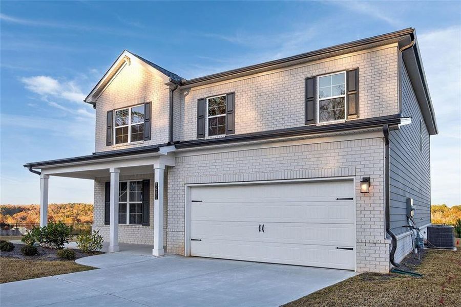 Front exterior of a new home in Bedford Estates, Atlanta, GA, highlighting curb appeal (Image 23).