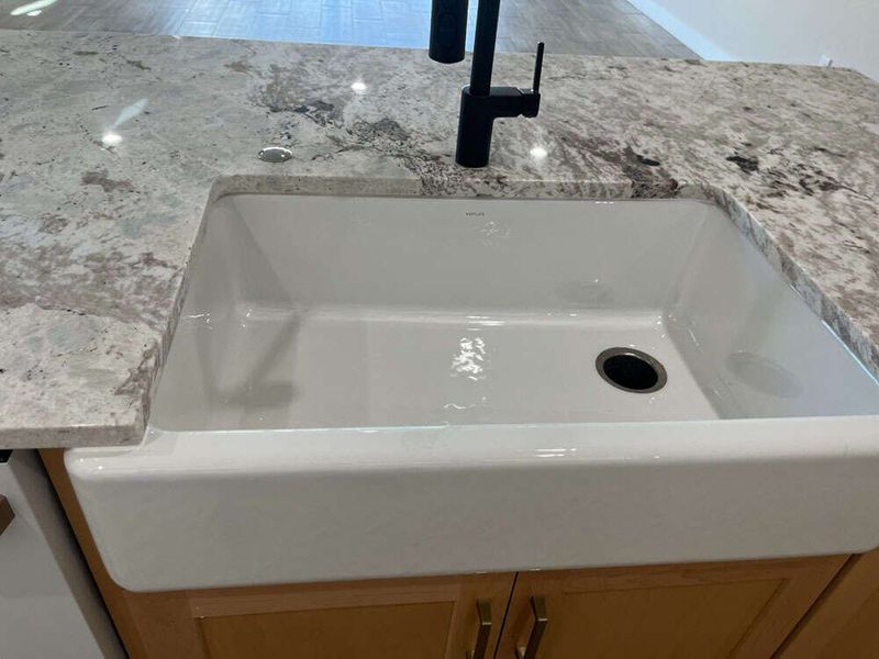 Farmhouse sink detail