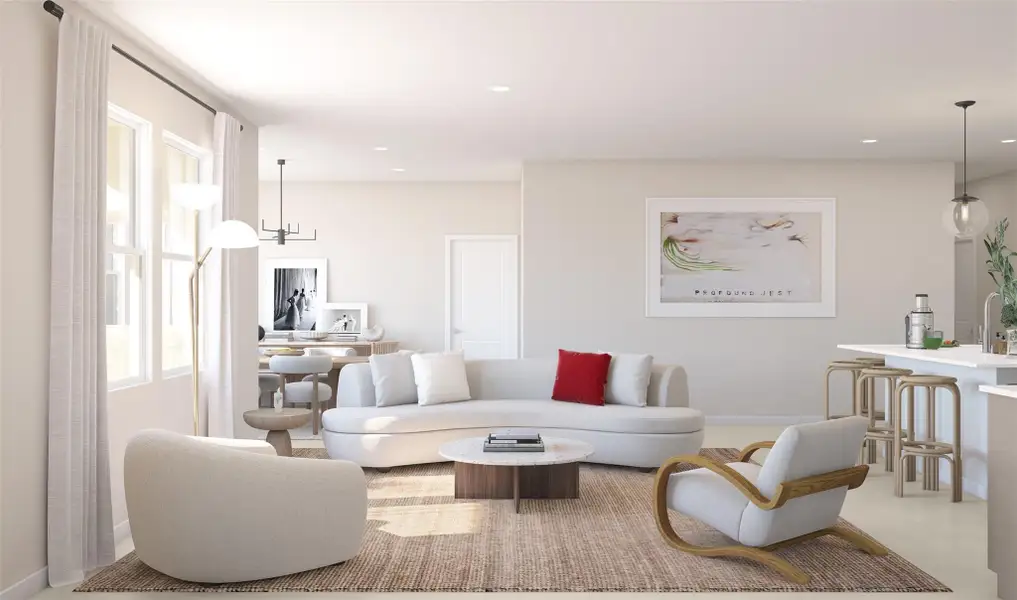 Open great rooma (*Artist rendering used for illustration purposes only.) Open great rooma (*Artist rendering used for illustration purposes only.)