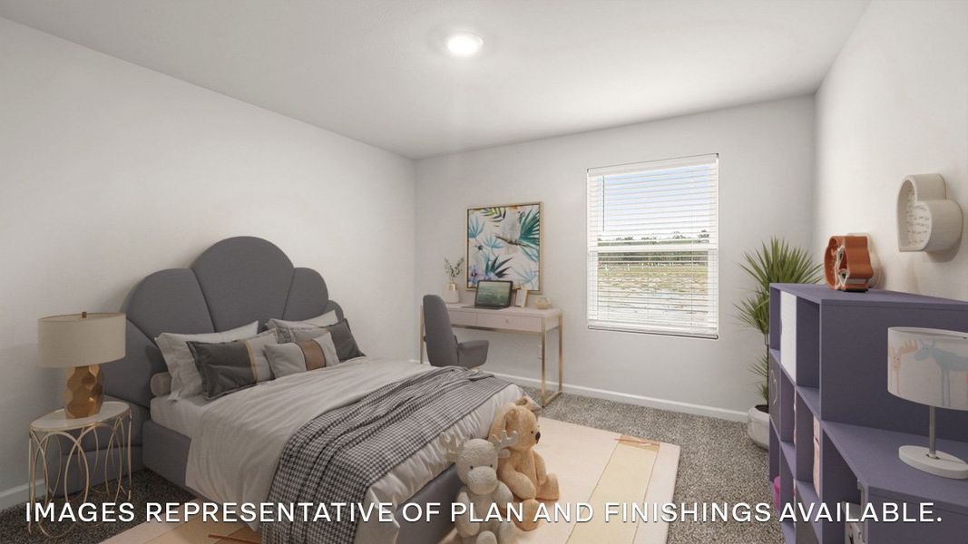 Representative furnished interior of a home built from the SPRUCE by D.R. Horton in Morford, Jackson (Image 12).