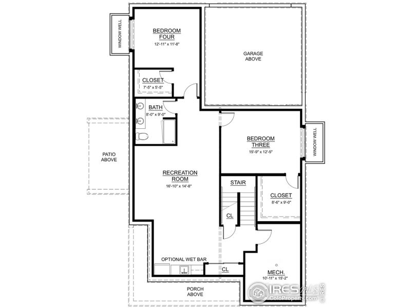 2D floor plan layout of this home in , Fort Collins, CO (Image 4). 2D floor plan layout of this home in , Fort Collins, CO (Image 4).