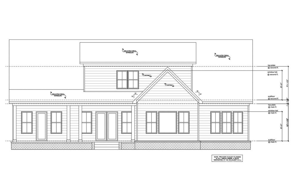 Exterior rendering of this home design in , Waxhaw, NC (Image 9).