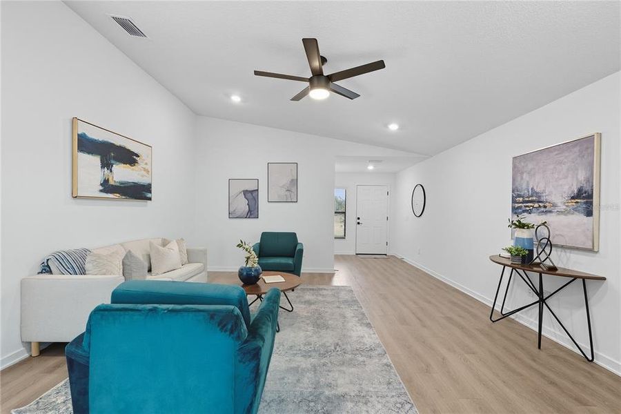 Furnished interior view inside a new home in , Tampa (Image 13). Furnished interior view inside a new home in , Tampa (Image 13).