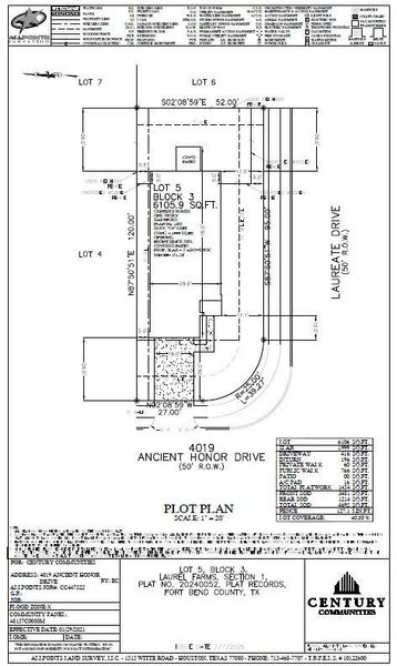 2D floor plan layout of this home in Laurel Farms, Brookshire, TX (Image 3).