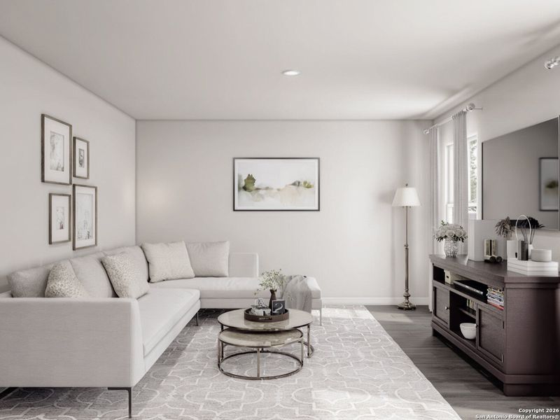 Furnished interior view inside a new home in The Park, Uvalde (Image 6). Furnished interior view inside a new home in The Park, Uvalde (Image 6).