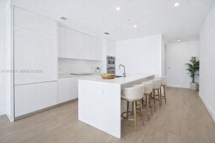 Furnished interior view inside a new home in , Miami (Image 10).