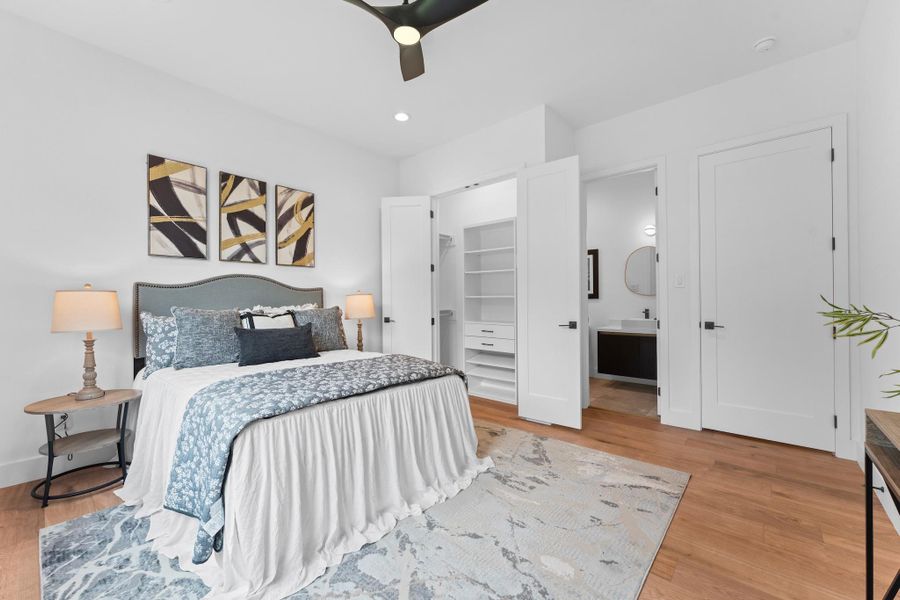 Built-in closets and a private bath deliver comfort and convenience in one perfectly styled package. Built-in closets and a private bath deliver comfort and convenience in one perfectly styled package.