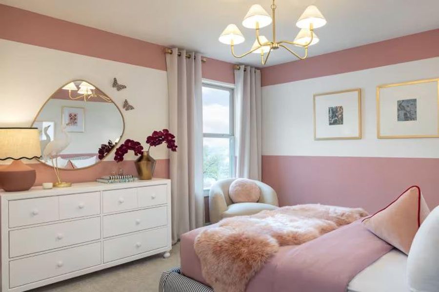 Photo of Pulte model home with same floor plan, not of actual home listed.