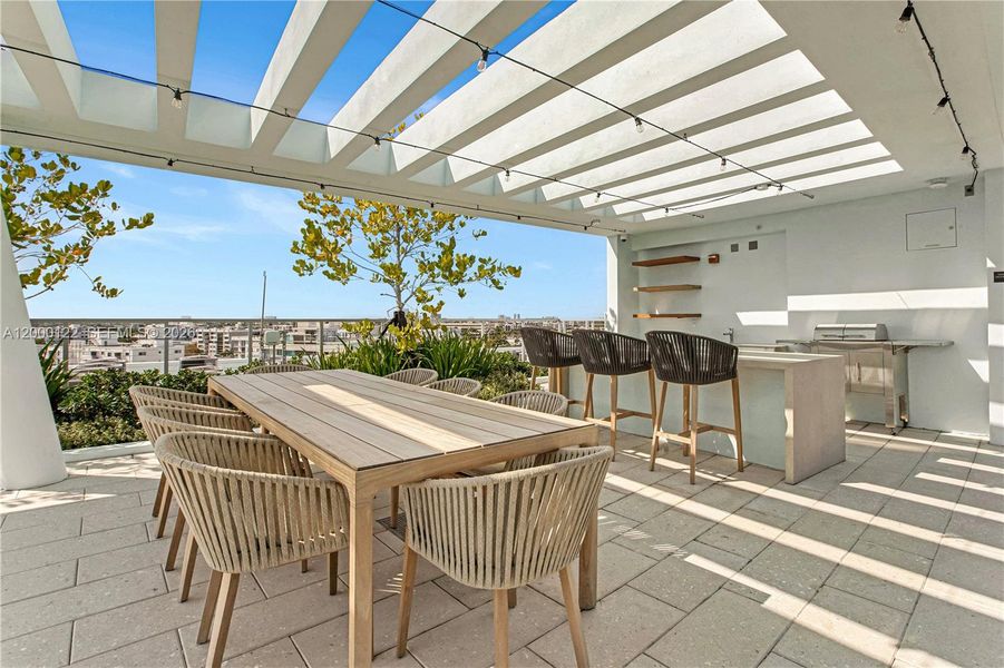 Exterior details and patio area of a home in , Miami Beach (Image 28).